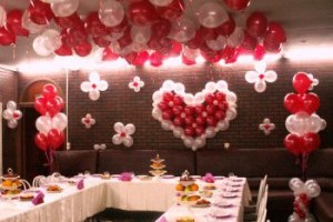Украшаем зал на свадьбу воздушными шарами
