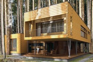 Современные постройки – дома из бруса